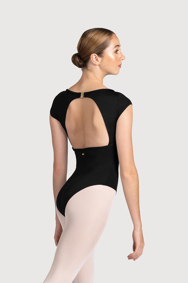 Mirella Miami Open Back Womens Cap Sleeve Leotard