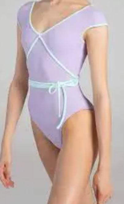 Liberty Tie Waist Womens Leotard - [Wisteria/Lilac]