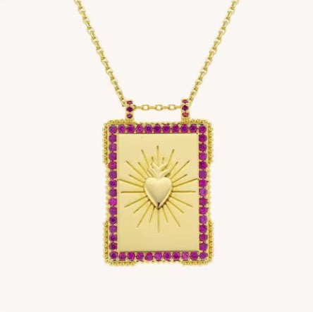 Bohemian Style Tarot Card Necklace