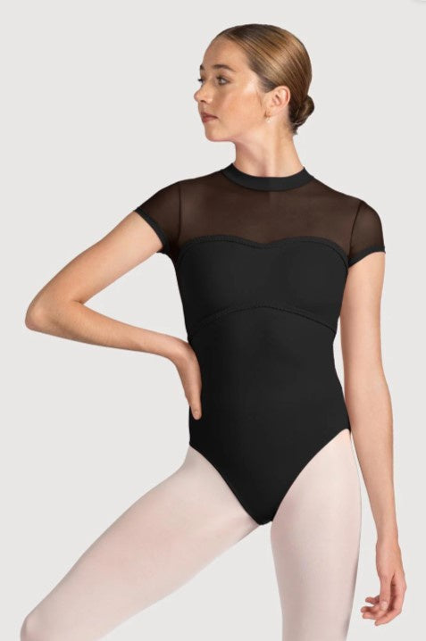 Mirella Miami Mesh Back Womens Cap Sleeve Leotard