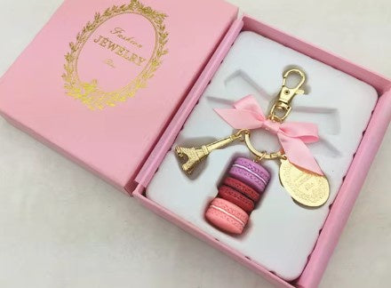 Macaron Eiffel Tower Keyring