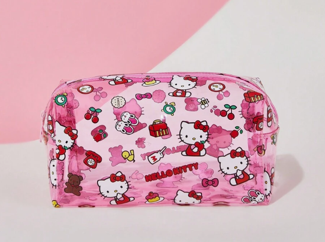 Hello Kitty Semi Transparent Makeup Bag