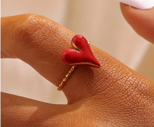 Red Heart Ring