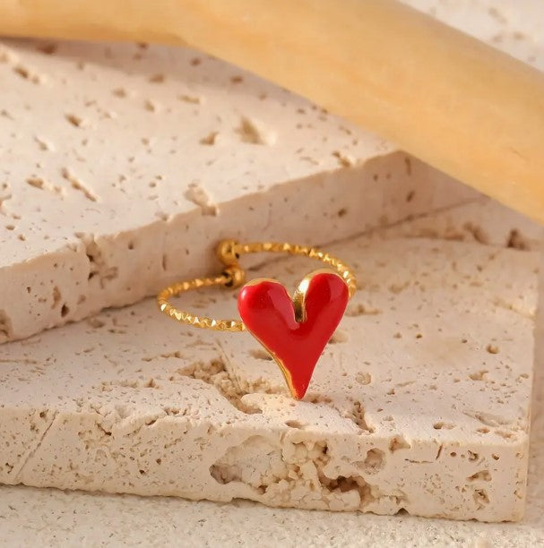 Red Heart Ring