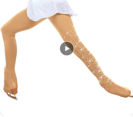 Rhinestone Ice Skater Tights