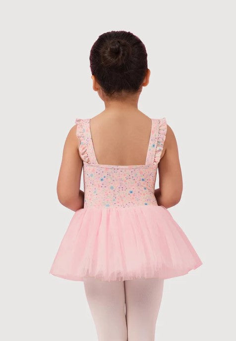 Mirella Ditsy Floral Frill Strap Girls Tutu Dress