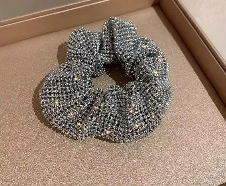 Sparkling Rhinestone Scrunchie