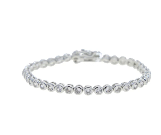 Tennis Chain Bracelet - Silver