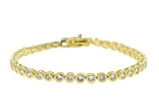 Tennis Chain Bracelet - Gold