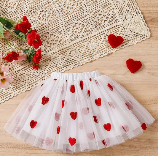 Childrens Valentines Skirt