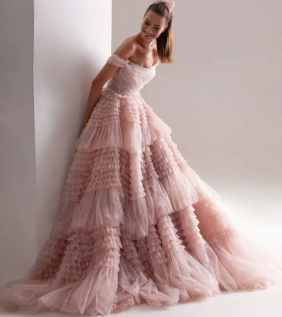 Dusty Pink Tulle Dress